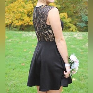 Forever 21 Elegant Black Lace Dress